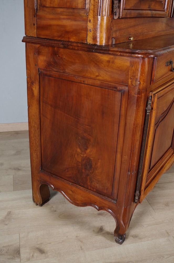 19th Century Walnut Transition Two Body Sideboard