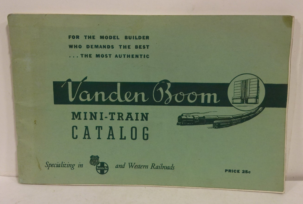 Vanden Boom Mini-Train 1940 Catalog