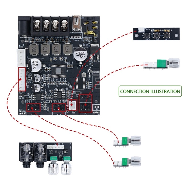 Efficient Power Output Amplifier Board For Multi Device Audios Systems