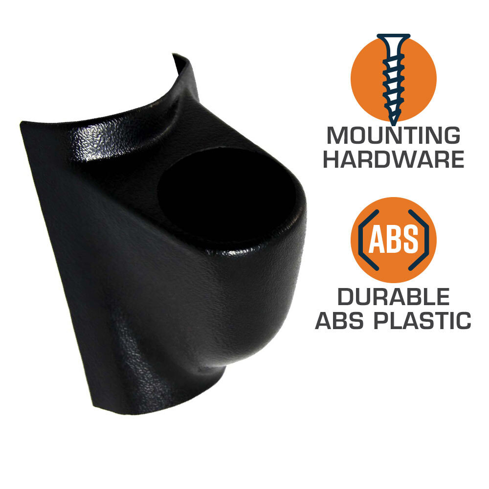 52mm Black Universal Single Gauge Meter Mount Pillar Pod