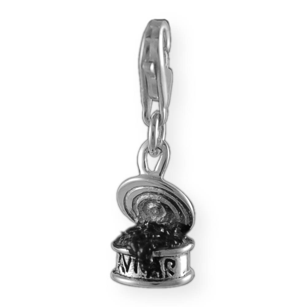 Melina Charm Pendant Caviar Silver 925 Enamel