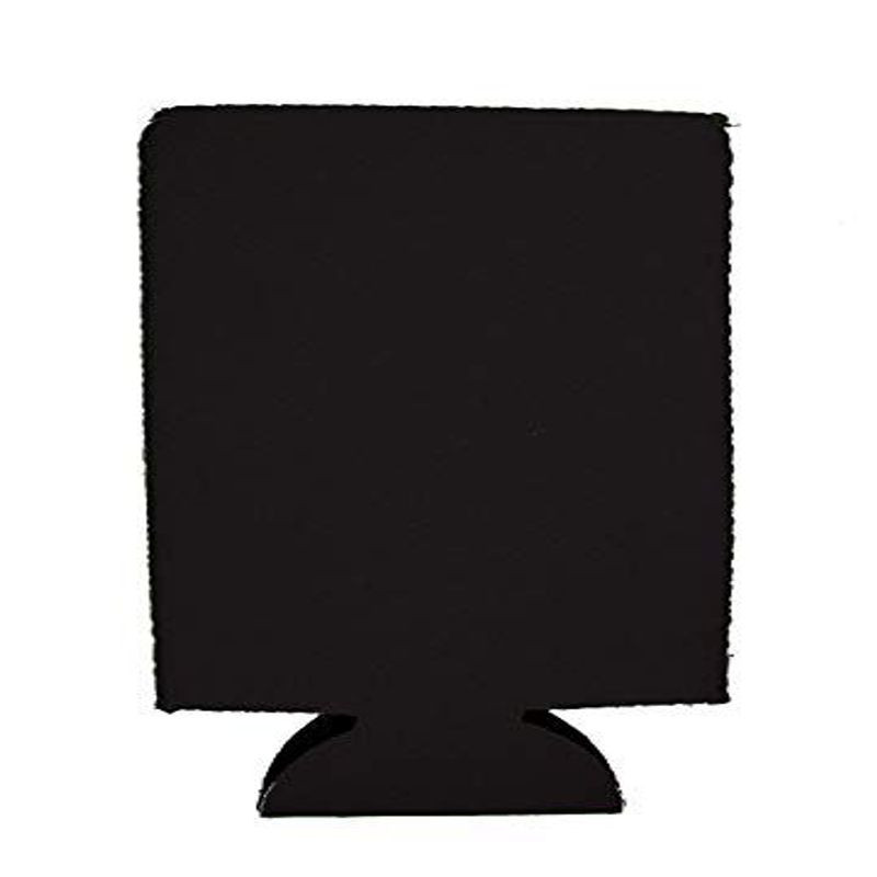 Blank Neoprene 16 oz. Can Coolie (2 Pack, Black) See Features, Black