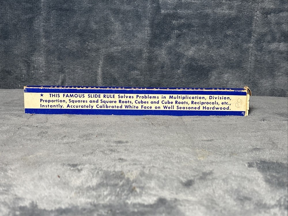 ENGINEERING INSTRUMENTS INC 10" SLIDE RULE W/ BOX