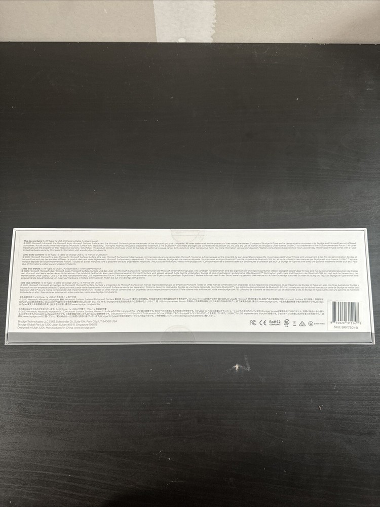 BRYDGE W-TYPE WIRELESS DESKTOP KEYBOARD - Compatible With Microsoft Surface