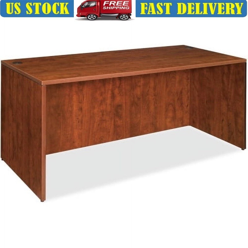 Essentials Series Cherry Laminate Rectangular Desk Writing Workplace Furniture