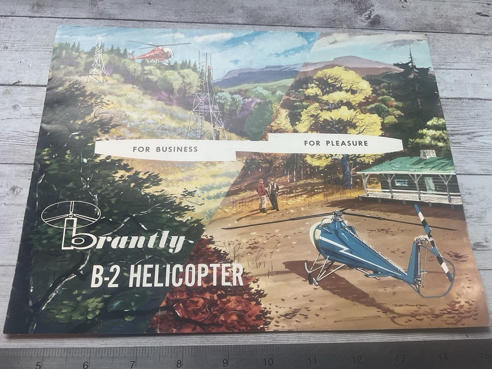 ORIGINAL C.1960 BRANTLY B-2 HELICOPTER BROCHURE