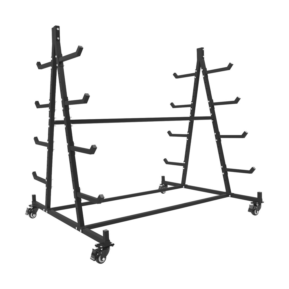 Horizontal Storage Rack w/Wheels Mobile Material Handling Conduit Pipe Rack