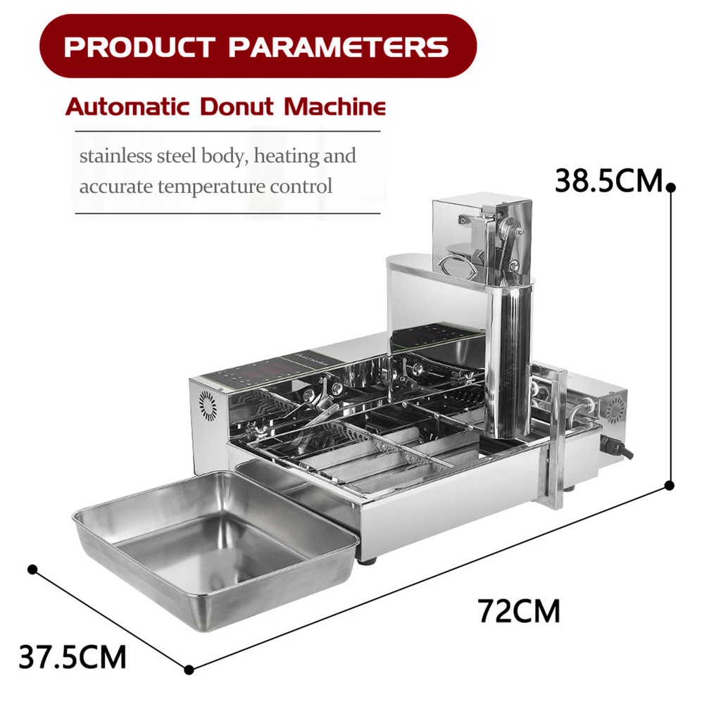 Kolice 4 Row Automatic Doughnut Maker, Donut Machine, Donuts Frying Machine