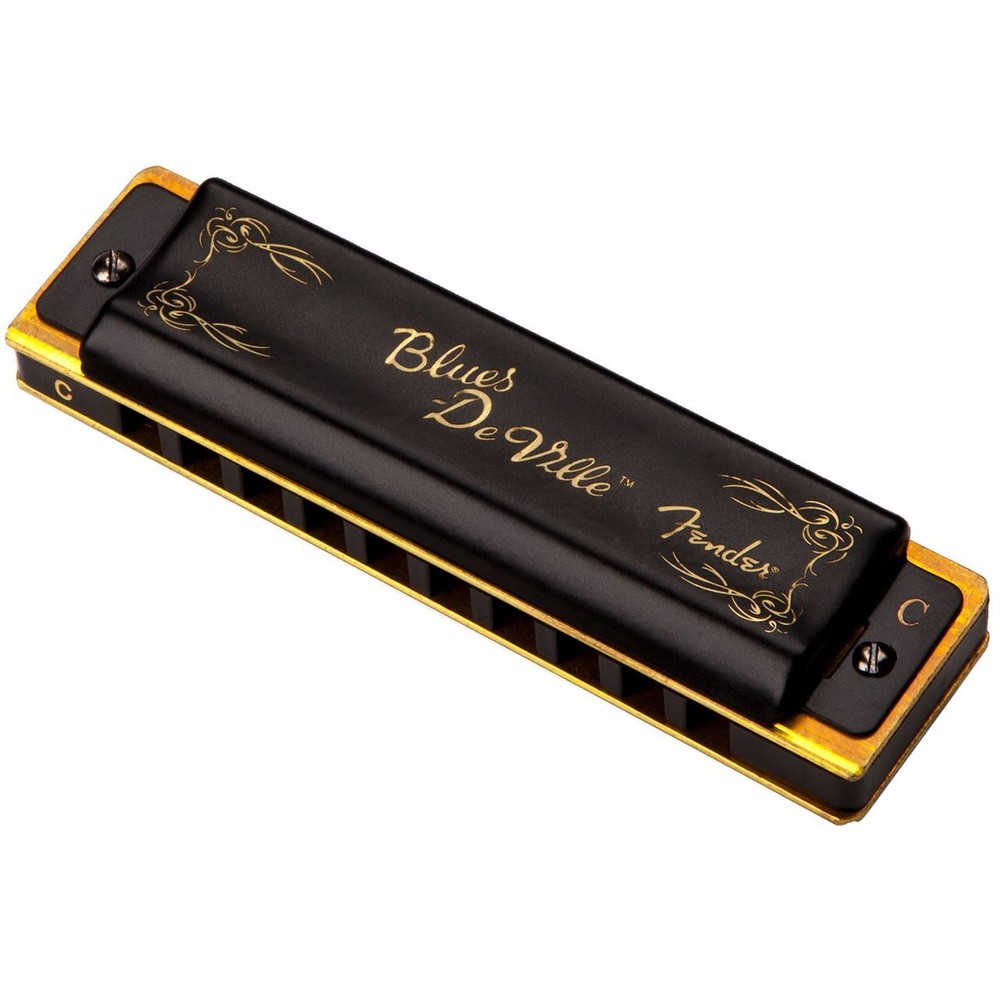 Fender Blues DeVille 10-Hole Diatonic Harmonica with Case, Key of C