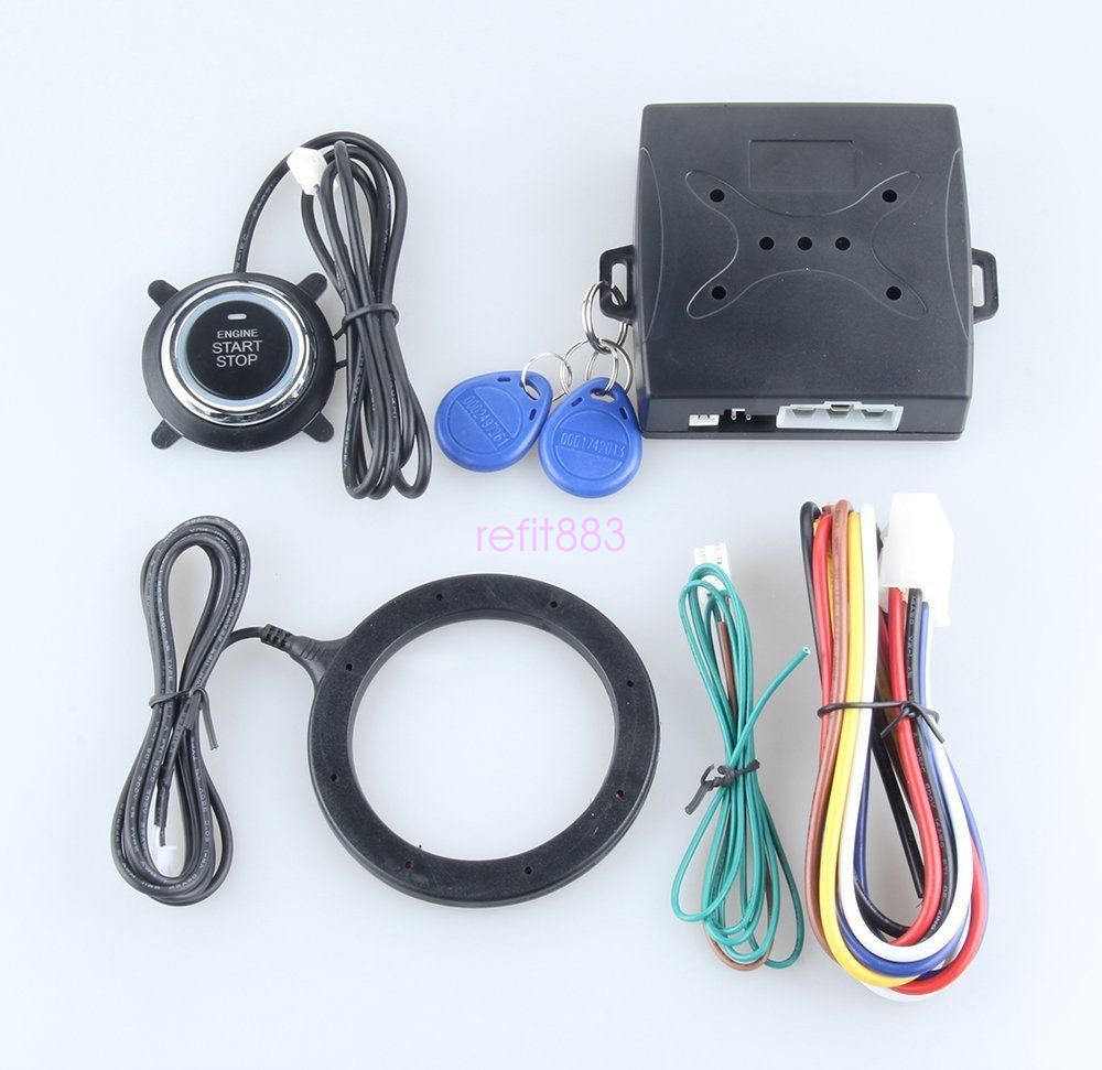 Car SUV Engine Push Start Button RFID Lock Ignition Starter Driving Security Kit
