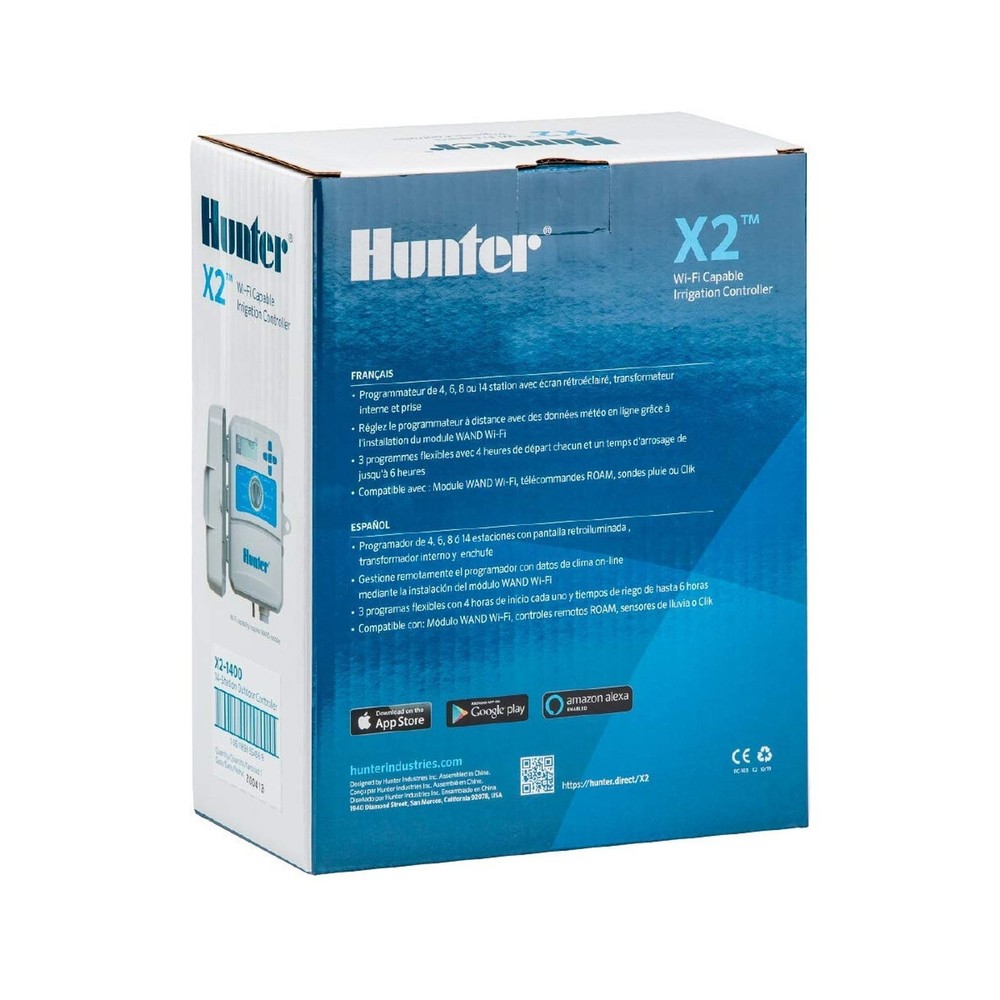 Hunter Hydrawise X2 8 Zone Sprinkler Controller, Outdoor Irrigation Timer for...