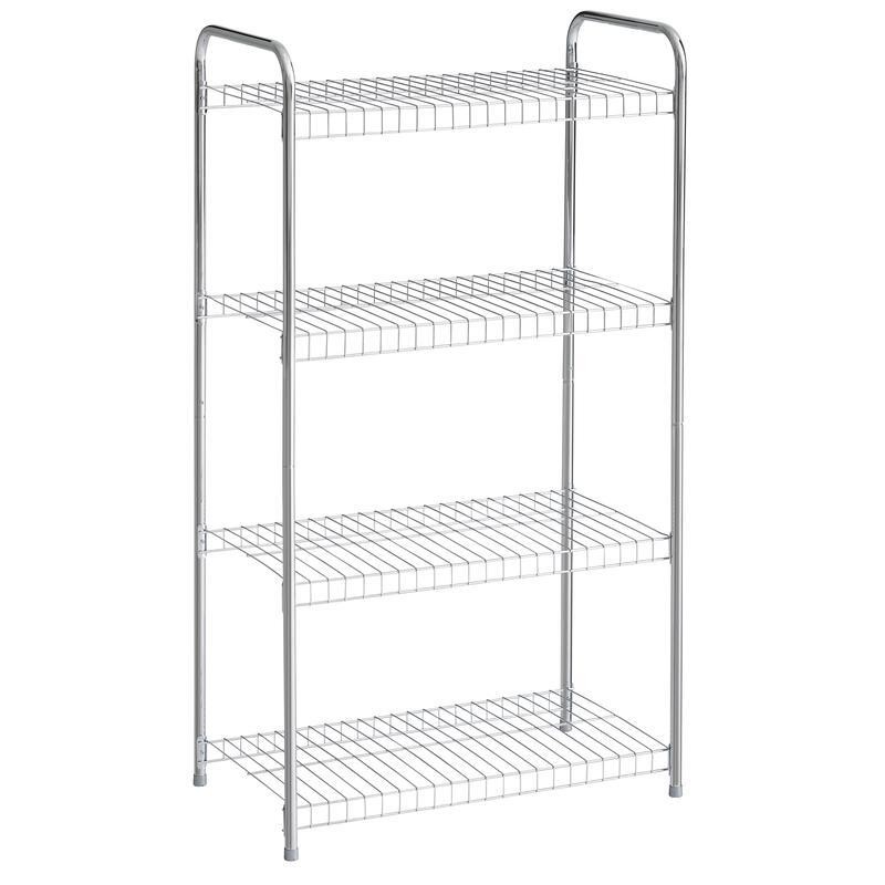 Freestanding 4-Tier Wire Shelving Unit Easy Assembly Durable Storage Solution US