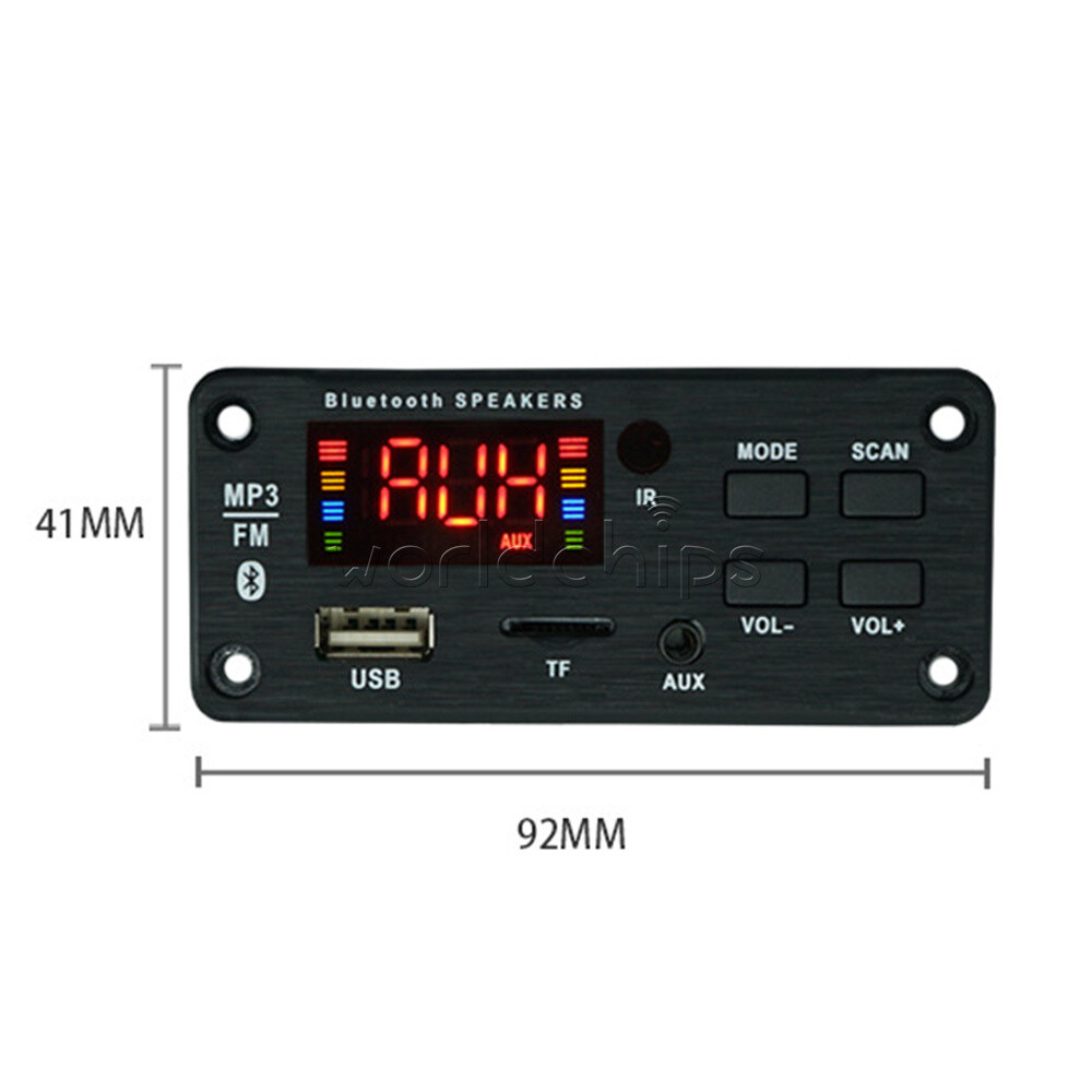 DC7-18V Bluetooth Car Audio MP3 Decoder Board Audio Module 2 * 25W Radio FM New