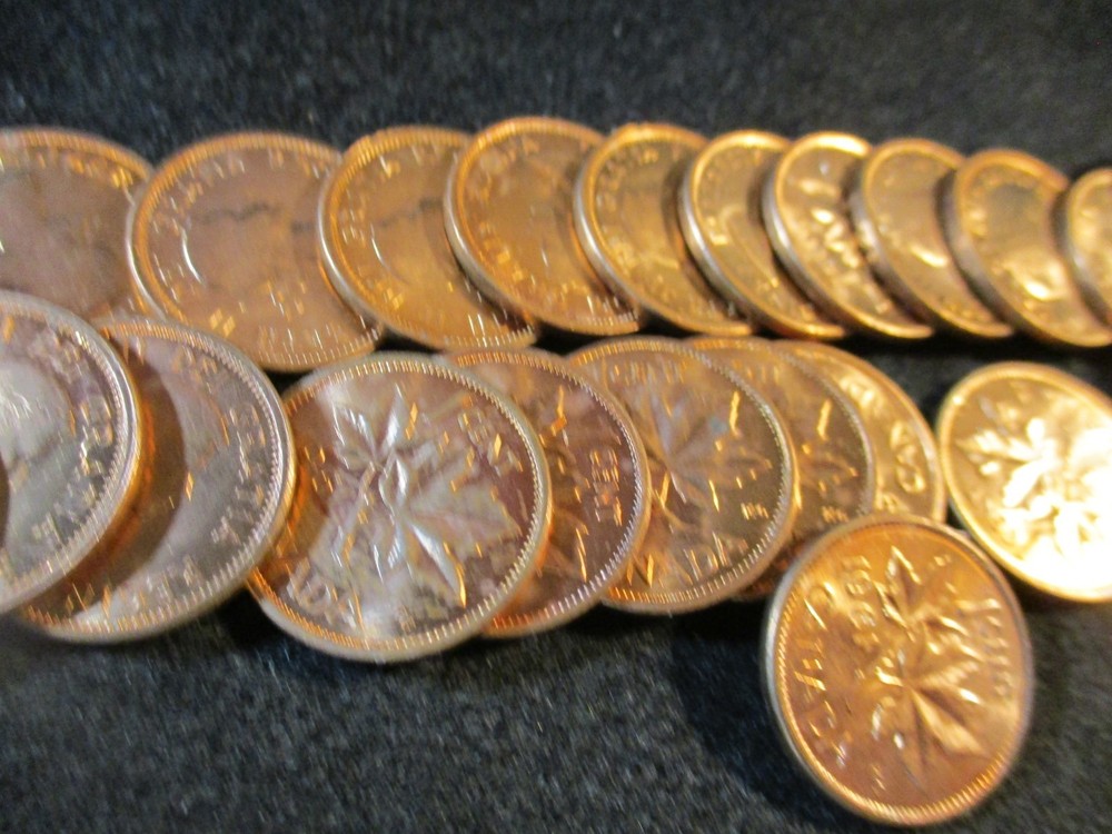 1961 CANADA CENT ROLL GEM