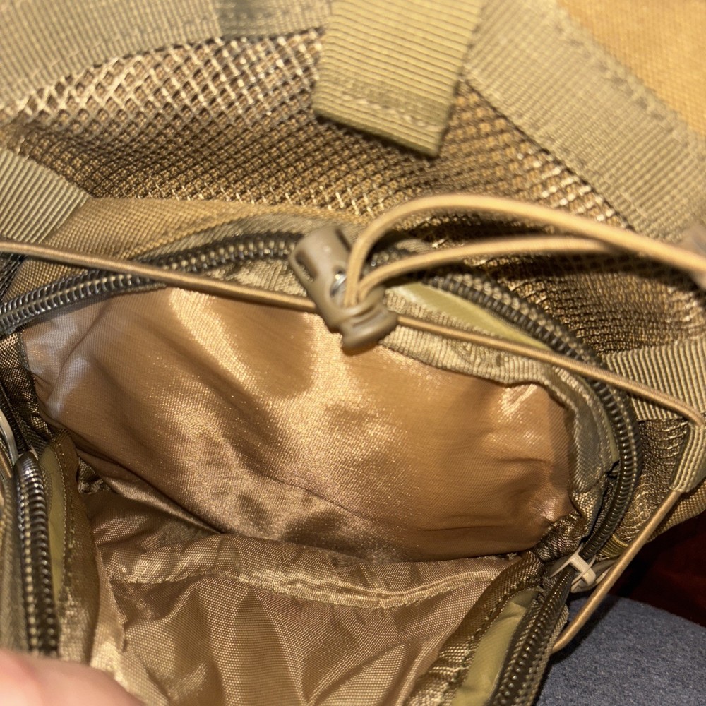 tactical backpack with ammo case All Zippers And Straps Work