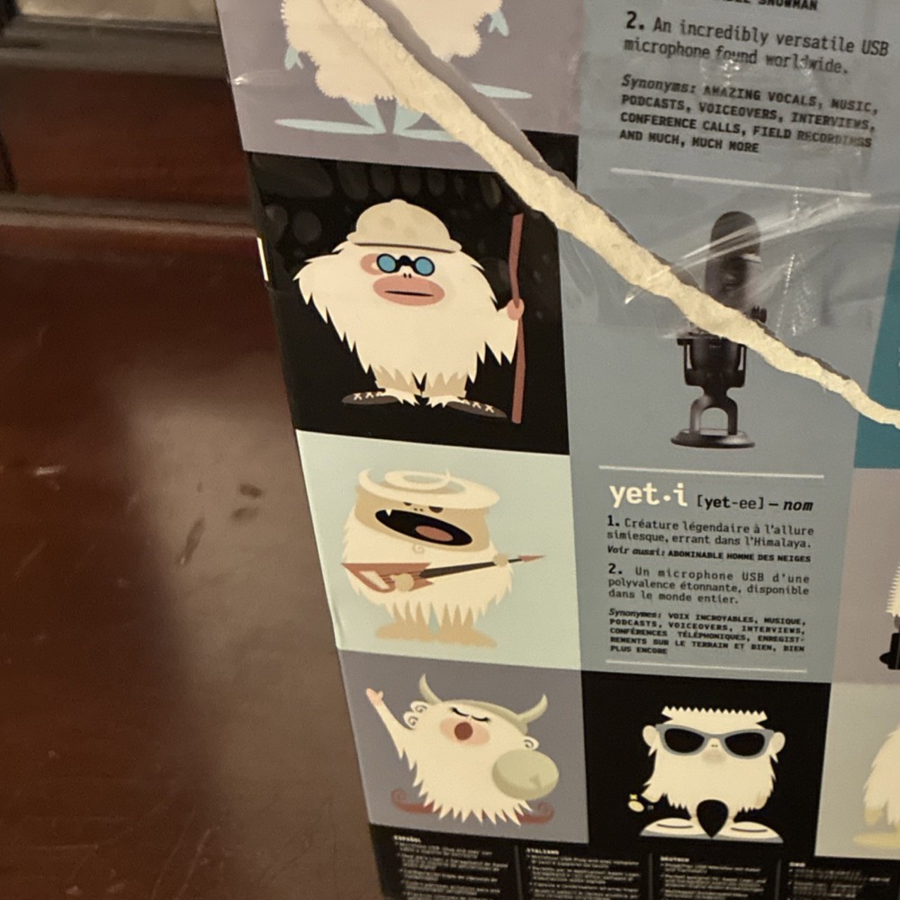 Blue Yeti Blackout USB Microphone Black, Cardioid Stereo Multi-Pattern