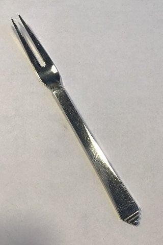 Georg Jensen Sterling Silver Pyramid Cold Cuts Fork No 144