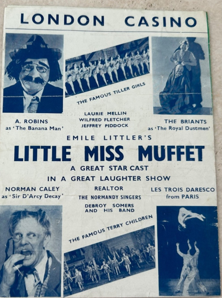 VINTAGE 5 ASSORT EMILE LITTLERS PANTOMIME + SHOWS - PROGRAMMES (A)