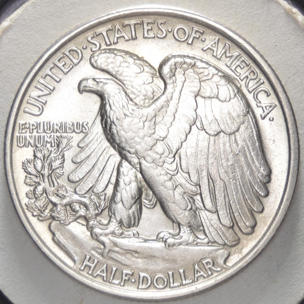 1943 50C Walking Liberty Half Dollar-uncirculated