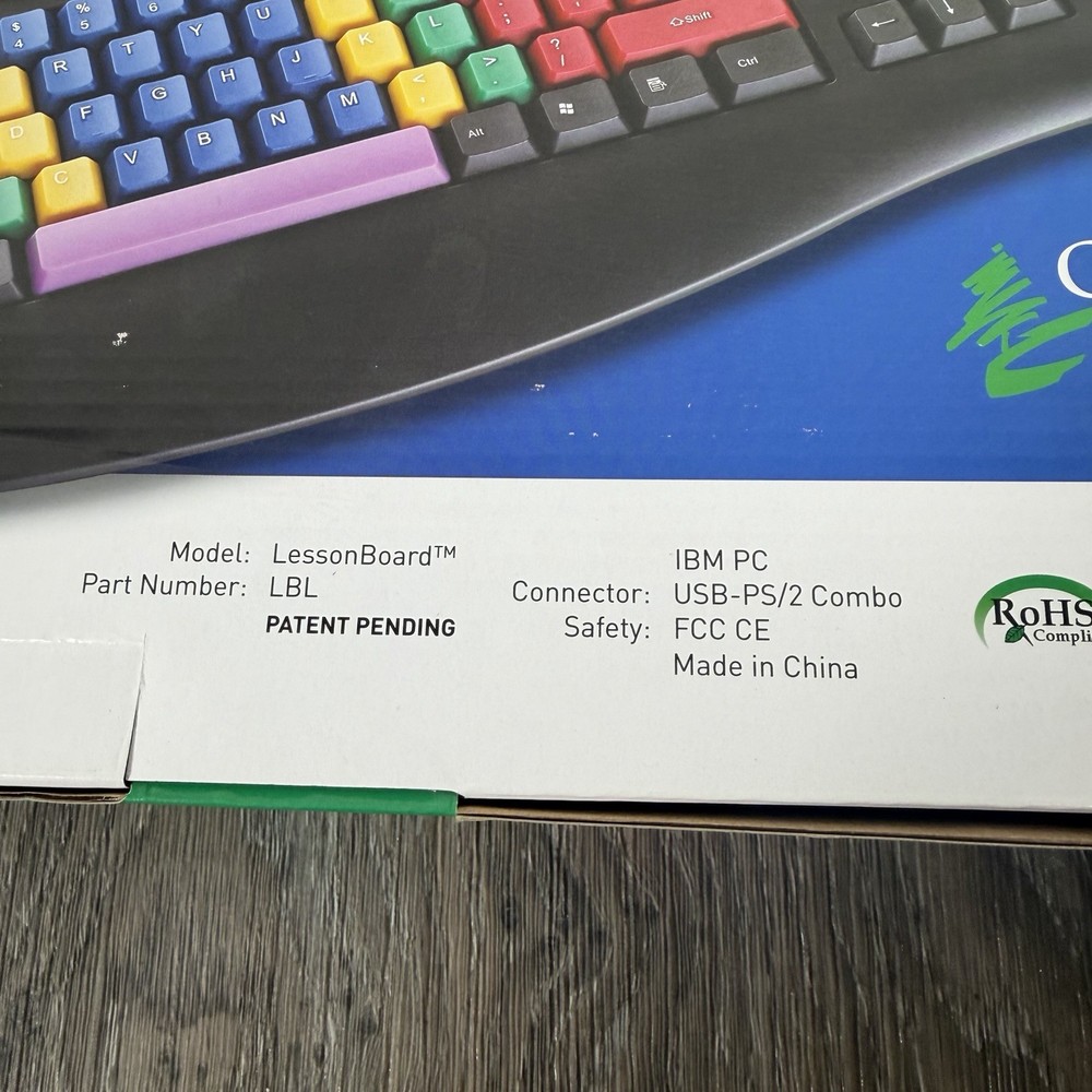 Chester Creek Wired LessonBoard Training Keyboard Kids Color Coded Accessibility