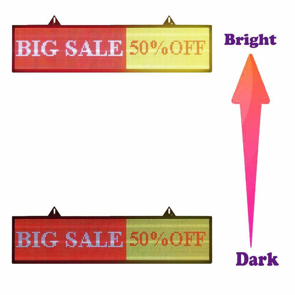 High Brightness Outdoor LED Sign Programmable Scrolling Message Display Board US