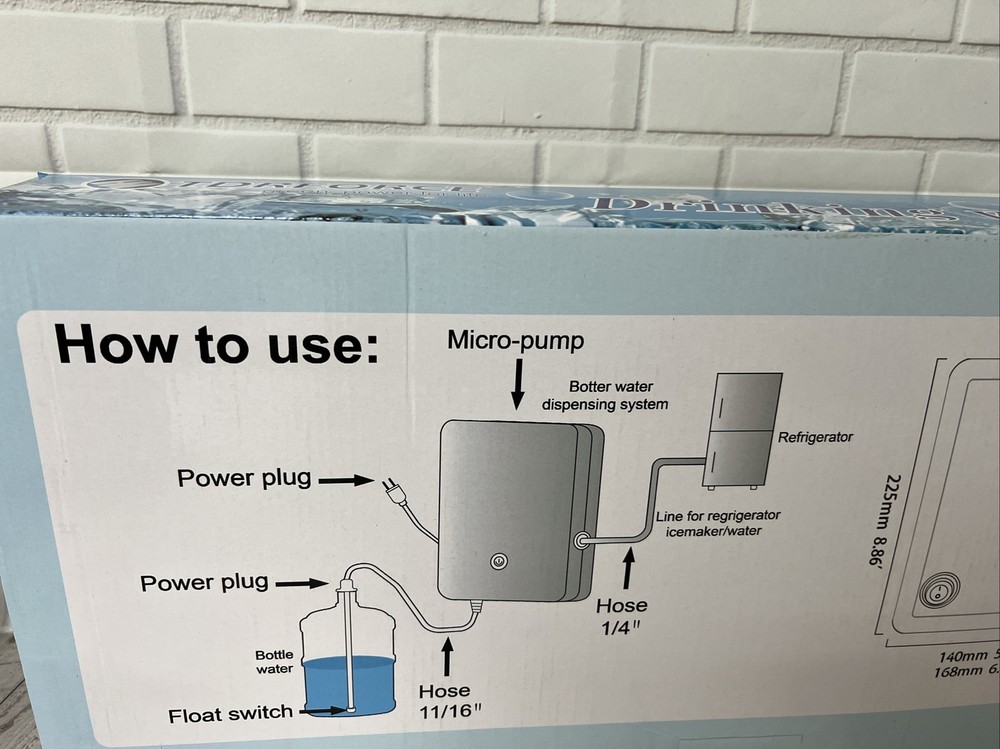 TDRFORCE Portable Bottled Water Dispenser Filter Purifier Pump System 1GPM 40PSI