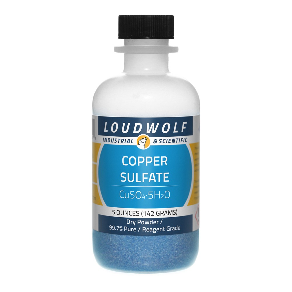 Copper Sulfate, 5oz, General Purpose Grade, Sturdy Bottle SHIPS SAME DAY