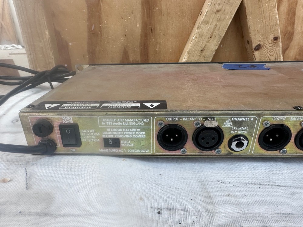 BSS DPR-504 #2, 4-Channel Noise Gate - Small Issue w/Release Controls - READ
