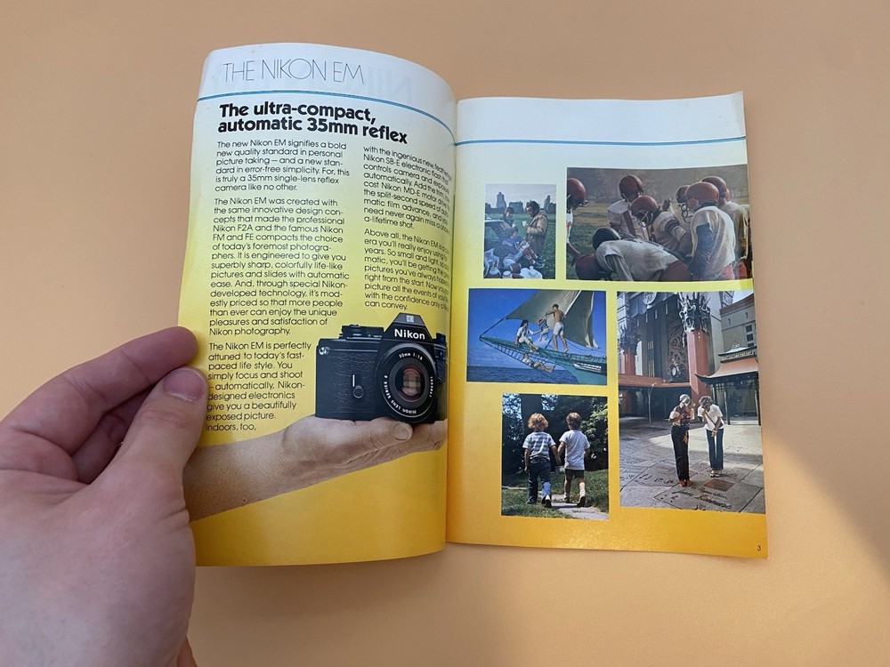 Nikon Em Automatic Ultra-Compact Camera Manual - 1979