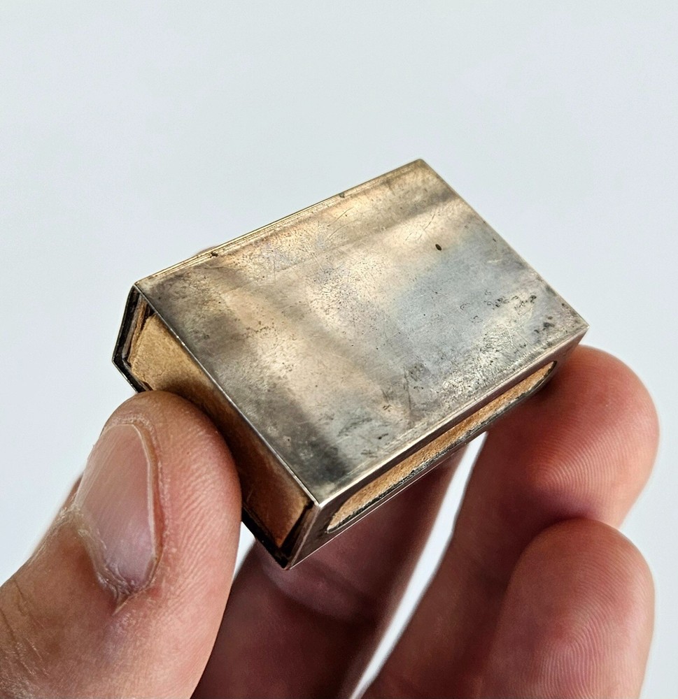 Antique Gorham 925 Sterling Silver Match Holder