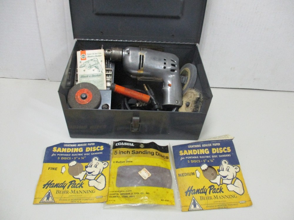 Vintage Black & Decker Home Utility Drill Kit