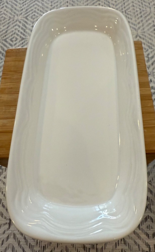 Classic White Stoneware Butter Dish Keeper