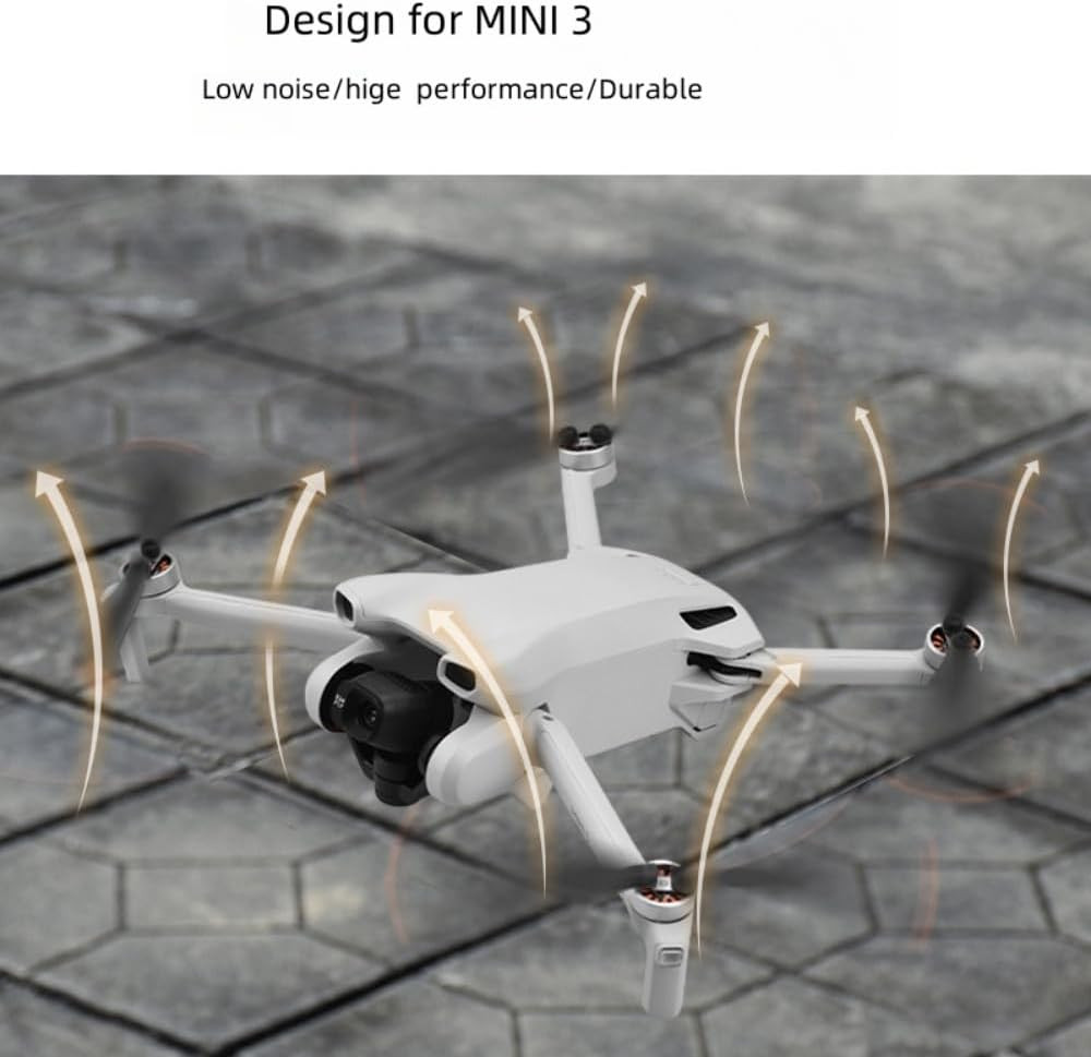 16 pcs Mini 3 propllers with scresws Quick Release Drone Blades Compatible with