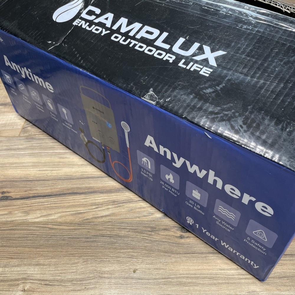 Camplux AY132G Tankless Water Heater (Open Box, New)