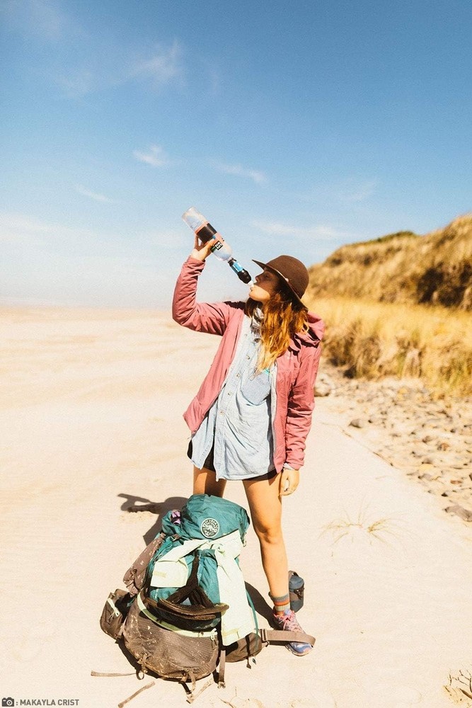 Squeeze Water Filtration System, Removable Cap, High-Performance, Lightweight