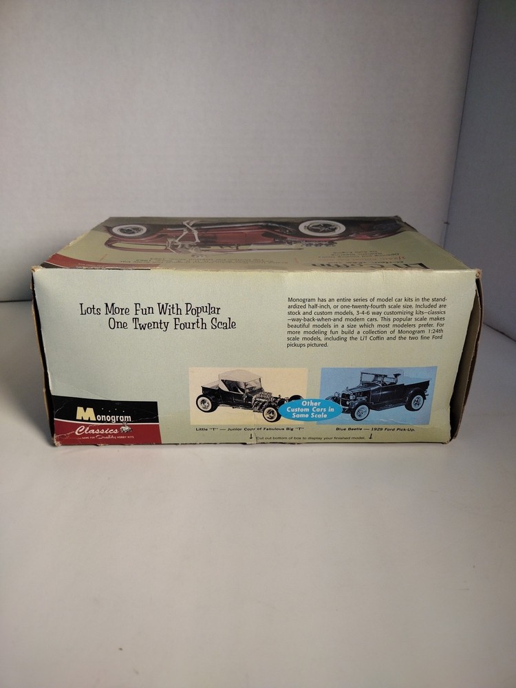 Monogram Classics 1/24 Li'l Coffin Custom Show Rod Car Model Kit Open Box