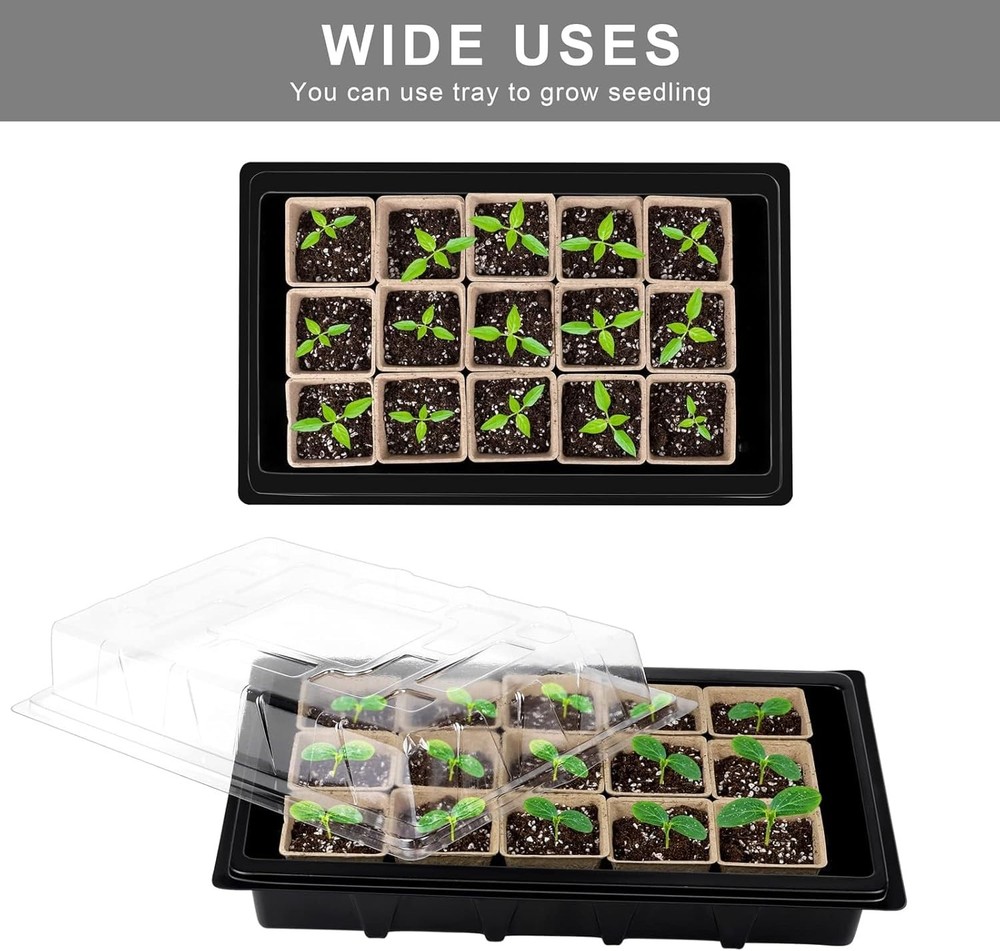 193 Pack Seed Starter Kit Including Seed Starter Tray Peat Pots for Seedlings...