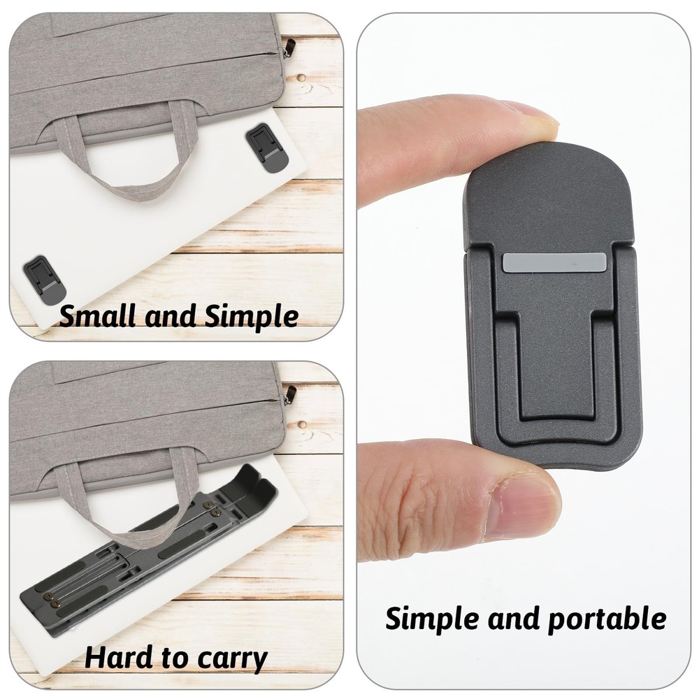 Bewudy 2 Pcs Portable Keyboard Riser, Dual Tilt Angle Adjustment Foldable Lap...