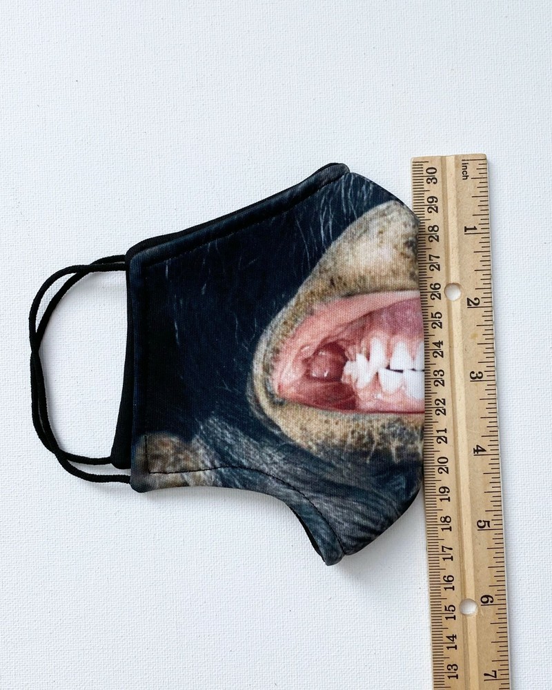 Funny Animal Reusable Face Mask - Monkey Face Mask, Washable