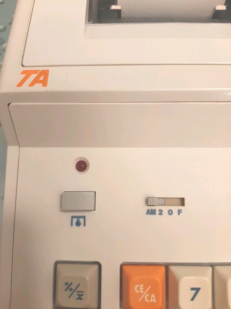 Vintage Adler 12P Calculator 4-Function Printer 1976