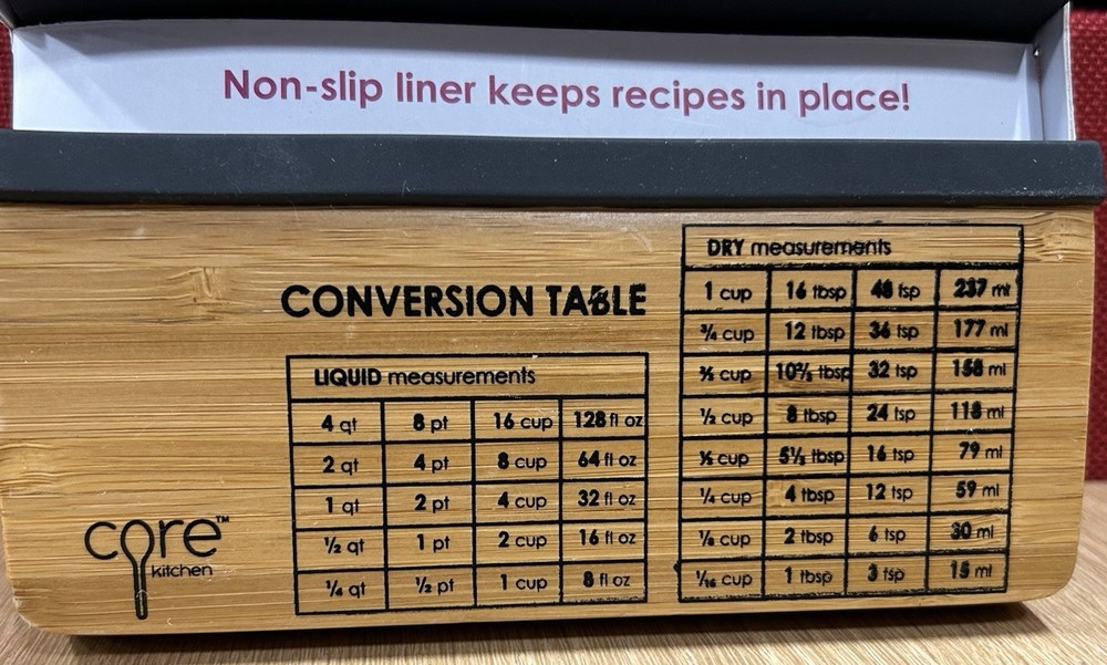Core Kitchen Tablet Holder & Recipe Stand Compact Size, New