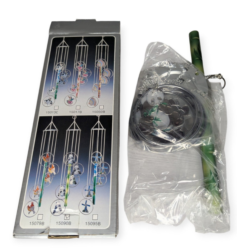 NWT Panda Wind Chime Kit with Original Box Unused