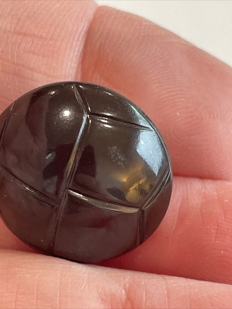 Vintage plastic button Brown colt #31 3/4”