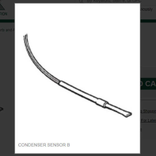 CONDENSER SENSOR B # 1011357-177