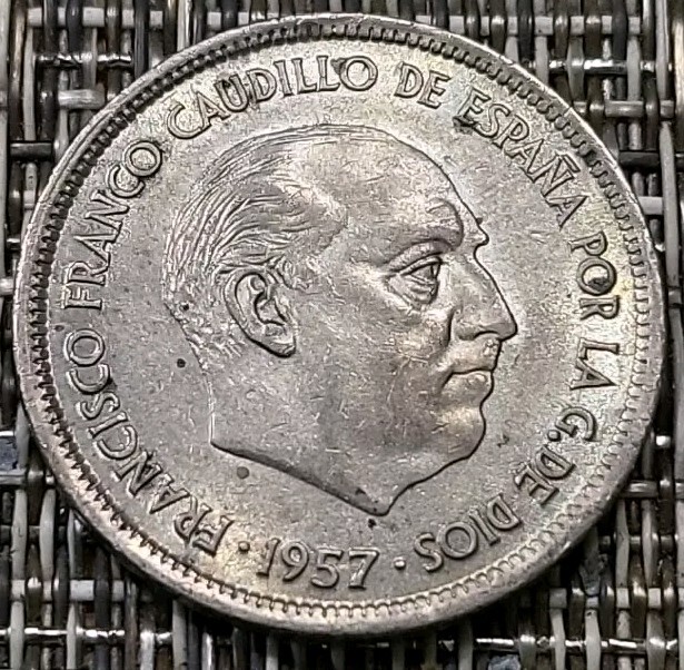 1968 Spain 25 Pesetas *B560
