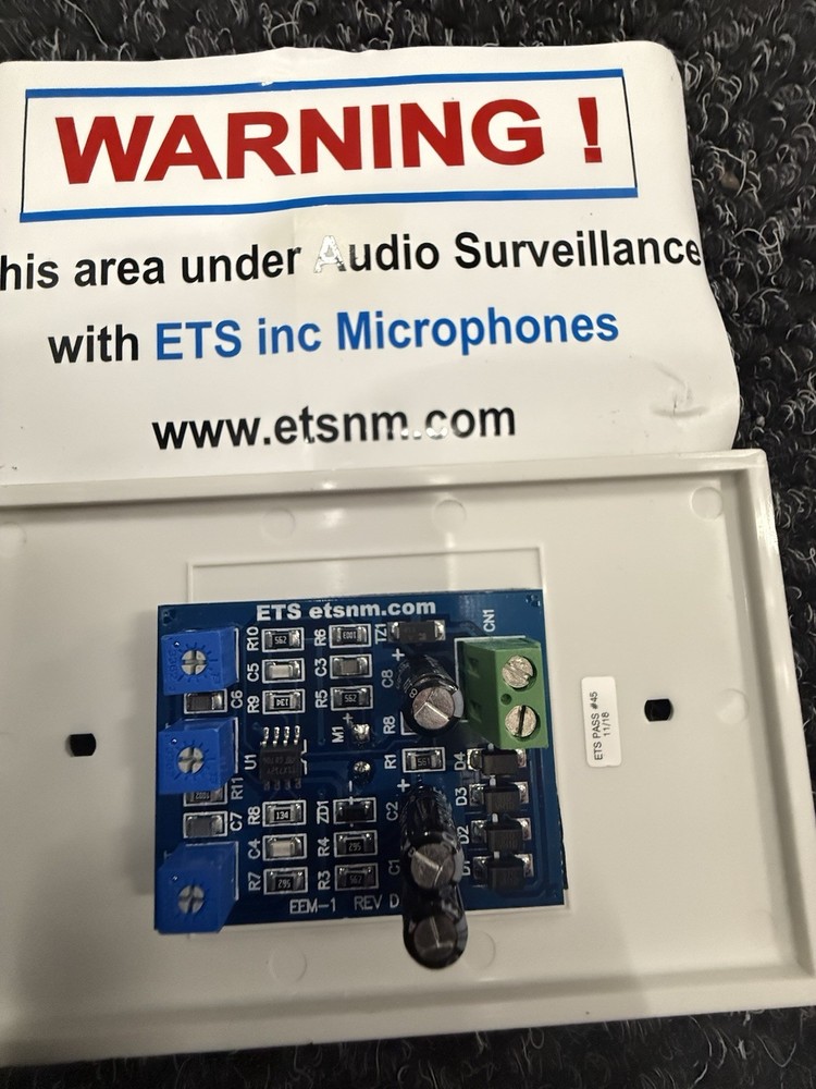 NEW ETS SM1 SURVEILLANCE MICROPHONE