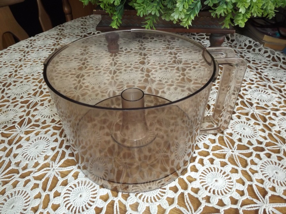 Moulinex LaMachine II Food Processor Replacement Work Bowl Amber Plastic