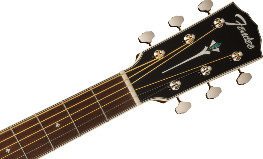 Fender Paramount PO-220E all solid Orchestra size guitar, Natural with case