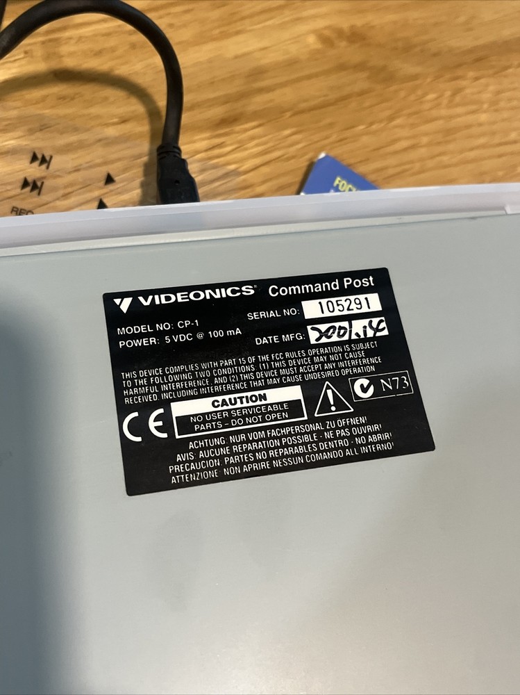 Videonics Focus Command Post CP-1 Media Controller w/ USB Connector Cable