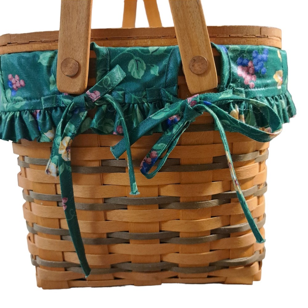 Longaberger 1992 Hostess Brown Remembrance Basket Set Medium